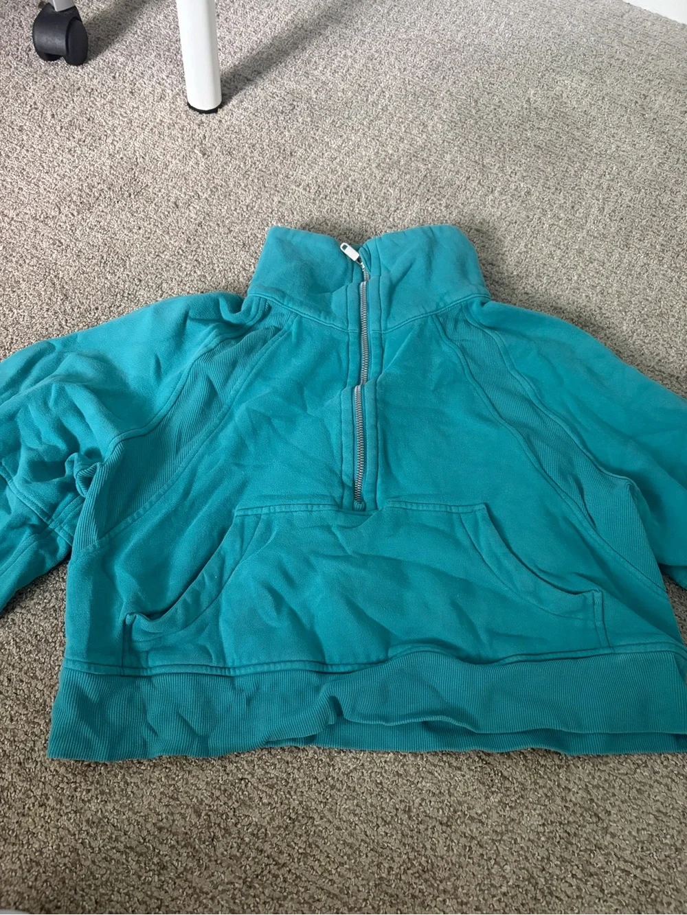 lululemon athletica Kids Teal Quarter-Zip Pullover Jacket